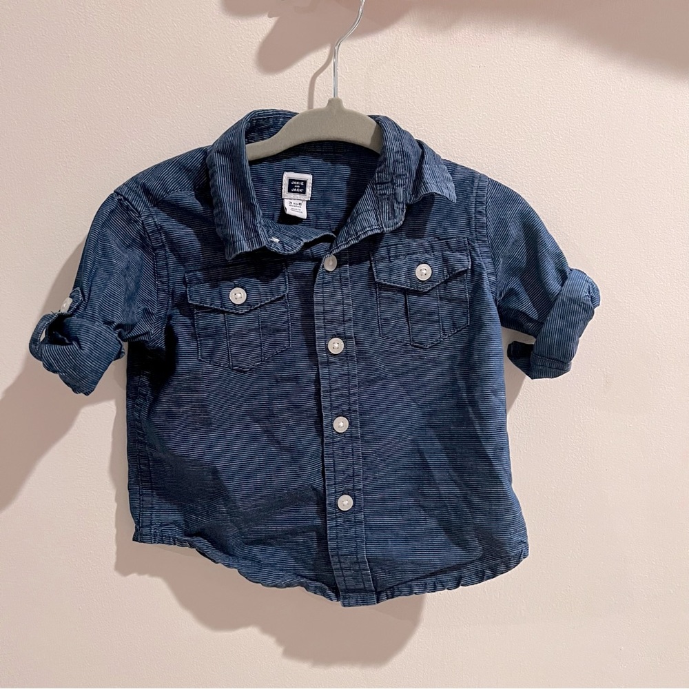 Janie and Jack Baby Boy Blue Dress Shirt